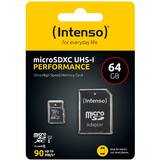Card de Memorie Intenso microSDXC 64GB Class 10 UHS-I U1 Performance