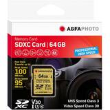 Card de Memorie AgfaPhoto SDXC UHS I   64GB Professional High Speed
