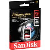Extreme Pro SDXC   256GB 170MB V30 U3  SDSDXXY-256G-GN4IN