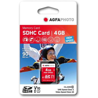 Card de Memorie AgfaPhoto SDHC 4GB High Speed Class 10 UHS I U1 V10