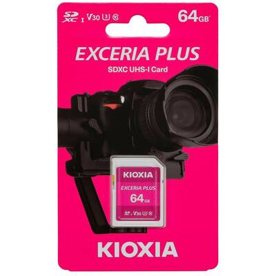 Card de Memorie Kioxia Exceria Plus SDXC 64GB Class 10 UHS-1 U3