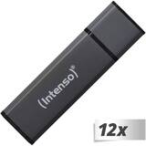 Memorie USB Intenso 12x1  Alu Line 16GB 2.0 silber
