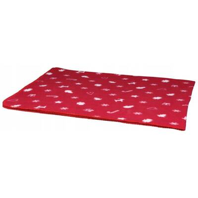 Trixie Pătură de Crăciun Polar 100x70cm roșu / gri / alb (TX-924681)