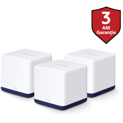 Router Wireless MERCUSYS Gigabit Halo H50G Dual Band Wi-Fi 5, 3pack