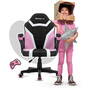 Scaun Gaming pentru copii Huzaro Ranger 1.0 Pink Mesh, Roz\ Negru