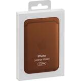 Husa GSM iPhone Leather Wallet with MagSafe - saddle brown