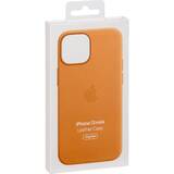Husa GSM iPhone 13 mini Leather MagSafe Golden Brown