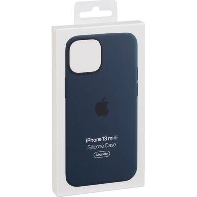 Apple Husa GSM iPhone 13 mini Silicone, MagSafe - Abyss Blue