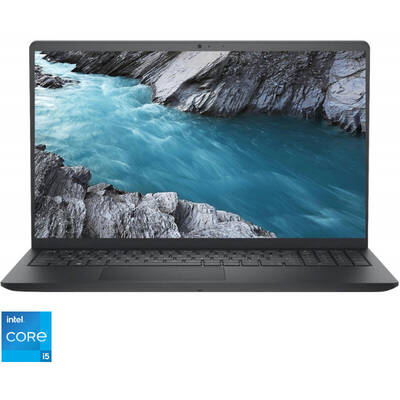 Laptop Dell 15.6'' Inspiron 3511, FHD, Procesor Intel Core i5-1135G7 (8M Cache, up to 4.20 GHz), 8GB DDR4, 256GB SSD, Intel Iris Xe, Linux, Carbon Black, 2Yr CIS