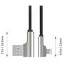 Aukey Cablu Date CB-AL01 Black OEM Cable Quick Charge Lightning-USB | 2m | MFi Apple