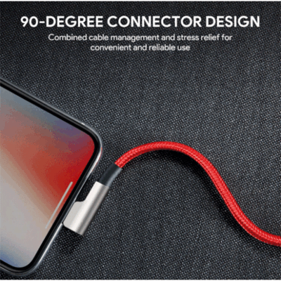 Aukey Cablu Date CB-AL01 Red OEM Cable Quick Charge Lightning-USB | 2m | MFi Apple