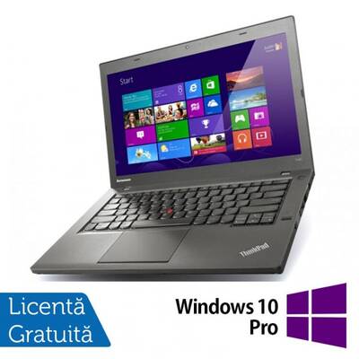 Laptop Laptop LENOVO ThinkPad T440P, Intel Core i5-4300M 2.60GHz, 4GB DDR3, 500GB SATA, DVD-RW, 14 Inch, Fara Webcam + Windows 10 Pro