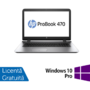 Laptop Laptop HP ProBook 470 G3, Intel Core i5-6200U 2.30GHz, 8GB DDR3, 240GB SSD, 17 Inch, Webcam, Tastatura Numerica + Windows 10 Pro