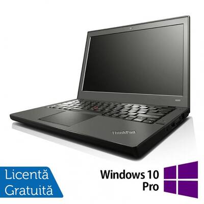 Laptop Laptop Lenovo Thinkpad x240, Intel Core i5-4300U 1.90GHz, 4GB DDR3, 120GB SSD, 12.5 Inch, Webcam + Windows 10 Pro