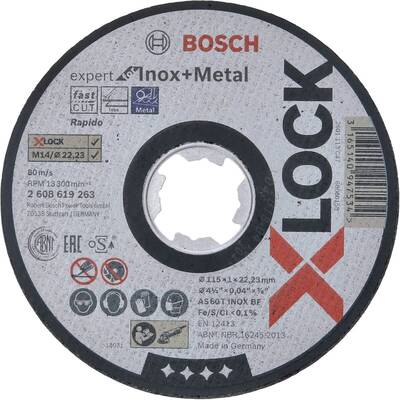 BOSCH Panza Flex X-LOCK INOX     115x1mm