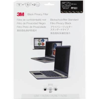 3M Accesoriu Monitor PF121 Privacy Filter Black for 30,7cm (12,1 ) 4:3