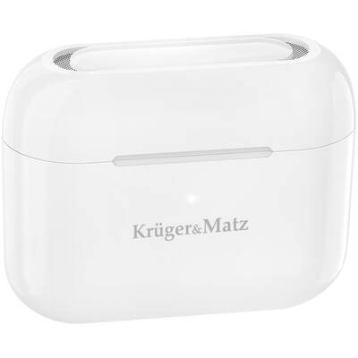 Casti Bluetooth Kruger&Matz Dual Driver M4 PRO  TWS in-ear Alb