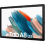 Tableta Samsung Galaxy Tab A8, 10.5 inch Multi-touch, Cortex A75-A55 Octa Core 2GHz, 3GB RAM, 32GB flash, Wi-Fi, Bluetooth, GPS, LTE, Android 11, Silver