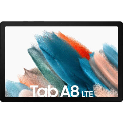 Tableta Samsung Galaxy Tab A8, 10.5 inch Multi-touch, Cortex A75-A55 Octa Core 2GHz, 3GB RAM, 32GB flash, Wi-Fi, Bluetooth, GPS, LTE, Android 11, Silver