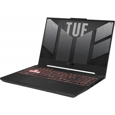 Laptop Asus Gaming 15.6'' TUF A15 FA507RC, FHD 144Hz, Procesor AMD Ryzen 7 6800H (16M Cache, up to 4.7 GHz), 16GB DDR5, 512GB SSD, GeForce RTX 3050 4GB, No OS, Mecha Gray