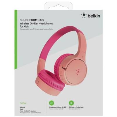 Casti Bluetooth BELKIN On-Ear, SoundForm Mini Pink