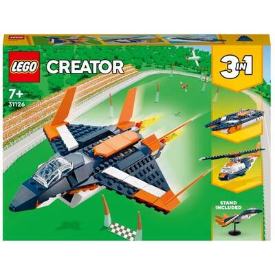 LEGO Creator 3 in 1 - Avion supersonic 31126, 215 piese