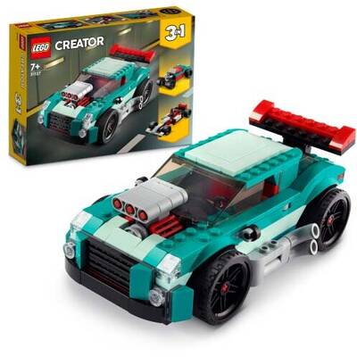 LEGO Creator 3 in 1 - Masina de curse pe sosea 31127, 258 piese
