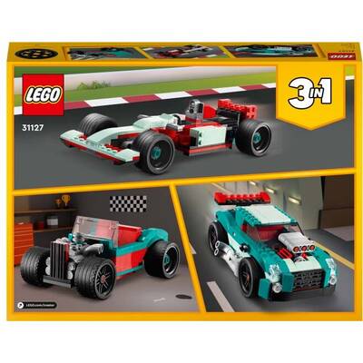 LEGO Creator 3 in 1 - Masina de curse pe sosea 31127, 258 piese