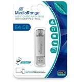 Memorie USB MediaRange 3.1 combo cu USB Type-C , 64GB