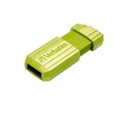 Memorie USB VERBATIM Pinstripe 64GB Green