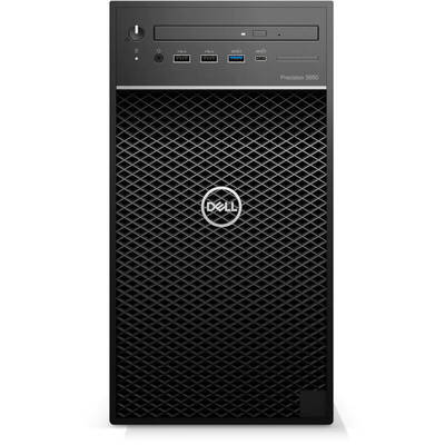 Sistem desktop Dell Precision 3650, Procesor Intel Core i9-11900K 3.5GHz Rocket Lake, 64GB RAM, 1TB SSD + 4TB HDD, Quadro RTX 5000 16GB, no OS