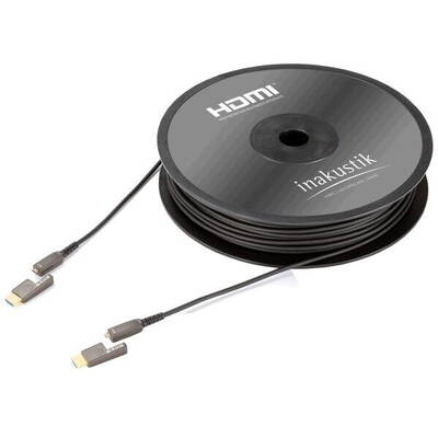 In - Akustik Cablu Audio-Video Profi HDMI 2.0 LWL Cable micro HDMI + Adapter 30m
