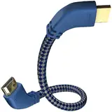 In - Akustik Cablu Audio-Video Premium HDMI Cable w. Ethernet 90° Angled 2,0 m
