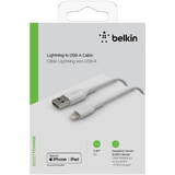 Cablu Date Lightning Lade/Sync Cable 1m, PVC, white, mfi certified