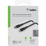 Cablu Date Lightning/USB-C Cable 1m PVC, mfi certified, black