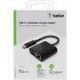Placa de Retea BELKIN Gigabit USB Tip C cu Power Delivery 60W