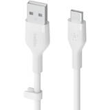 BELKIN Cablu Date Flex USB-A/USB-C to 15W 1m mfi. cert. white CAB008bt1MWH