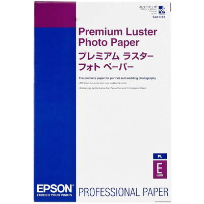 Hartie Foto Epson Premium Luster Photo Paper A3+ 100 Sheet, 260g   S041785