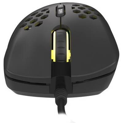 Mouse Genesis Gaming Krypton 555, 8000 dpi,  RGB, Negru