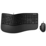 Tastatura Ergonomic Black RJU-00013+ Mouse