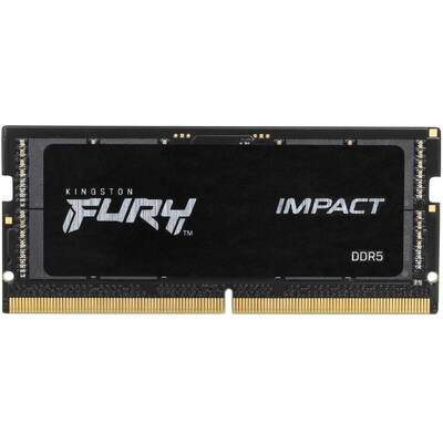 Memorie Laptop Kingston FURY Impact, 16GB, DDR5, 4800MHz, CL38, 1.1v, Dual Channel Kit
