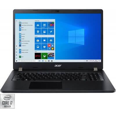 Laptop Acer  15.6'' Travel Mate P2 TMP215-52, FHD, Procesor Intel Core i7-10510U (8M Cache, up to 4.90 GHz), 16GB DDR4, 512GB SSD, GMA UHD, Win 10 Pro, Shale Black