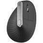Mouse LOGITECH MX Vertical, Wireless/Bluetooth, Black