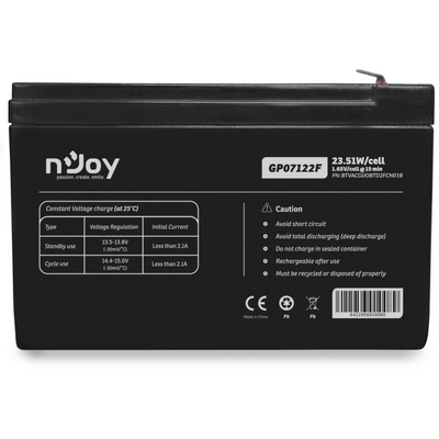 nJoy Accesoriu UPS Baterie UPS GP07122F 7AH