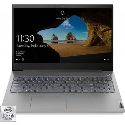 Laptop Lenovo 15.6'' ThinkBook 15p IMH, FHD IPS, Procesor Intel Core i5-10300H (8M Cache, up to 4.50 GHz), 16GB DDR4, 512GB SSD, GeForce GTX 1650 4GB, Win 10 Pro, Mineral Grey