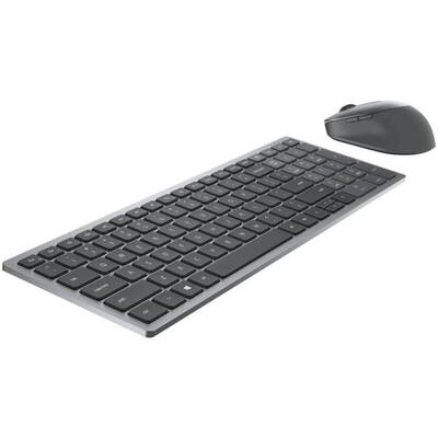 Kit Periferice Dell tastatura + mouse KM7120W, Wireless Titan Grey