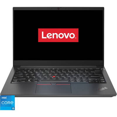 Laptop Lenovo 14'' ThinkPad E14 Gen 2, FHD IPS, Procesor Intel Core i5-1135G7 (8M Cache, up to 4.20 GHz), 16GB DDR4, 512GB SSD, Intel Iris Xe, No OS, Black