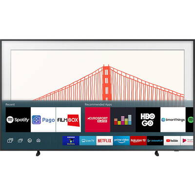 Televizor Samsung LED Smart TV QLED The Frame Art Mode 50LS03A Seria LS03A 125cm negru 4K UHD HDR