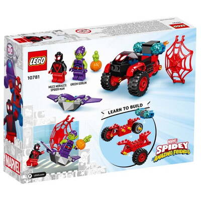 LEGO Super Heroes - Spidey si prietenii lui uimitori Miles Morales: Triciclul Techno al Omului paianjen 10781, 59 piese