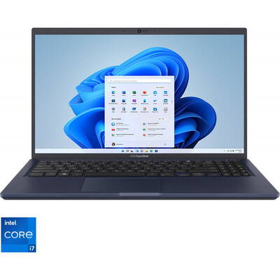 Ultrabook Asus 15.6'' ExpertBook B1 B1500CEAE, FHD, Procesor Intel Core i7-1165G7 (12M Cache, up to 4.70 GHz, with IPU), 16GB DDR4, 512GB SSD, Intel Iris Xe, Win 11 Pro, Star Black